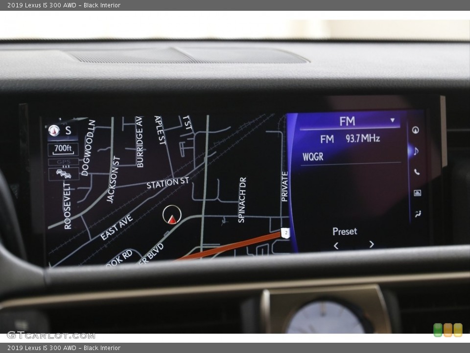 Black Interior Navigation for the 2019 Lexus IS 300 AWD #144302494