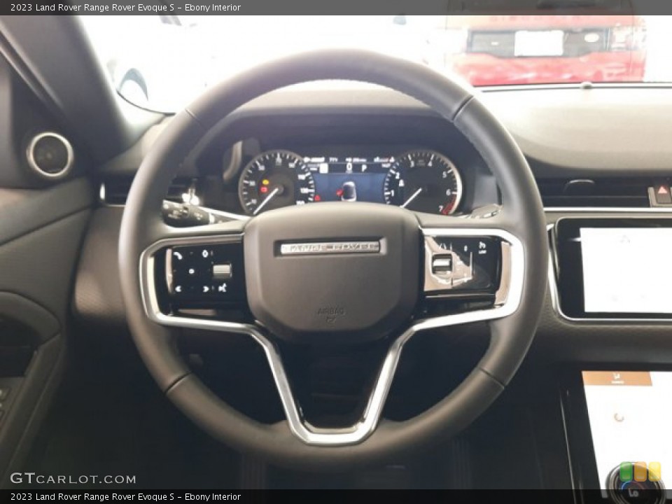 Ebony Interior Steering Wheel for the 2023 Land Rover Range Rover Evoque S #144302599
