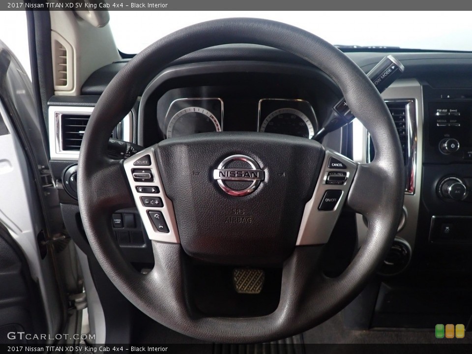 Black Interior Steering Wheel for the 2017 Nissan TITAN XD SV King Cab 4x4 #144303943