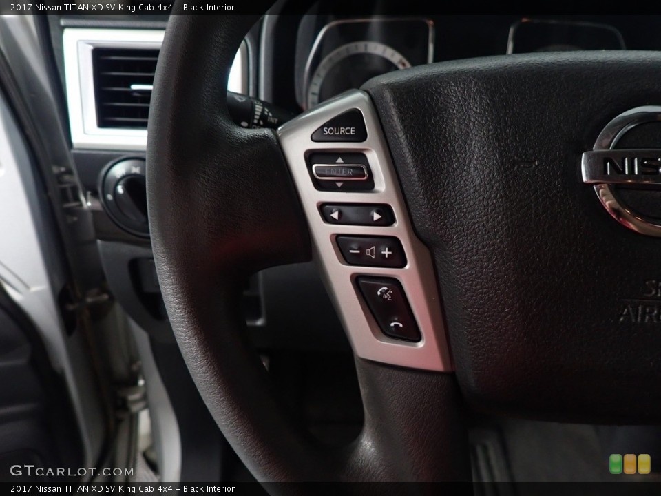 Black Interior Steering Wheel for the 2017 Nissan TITAN XD SV King Cab 4x4 #144303973