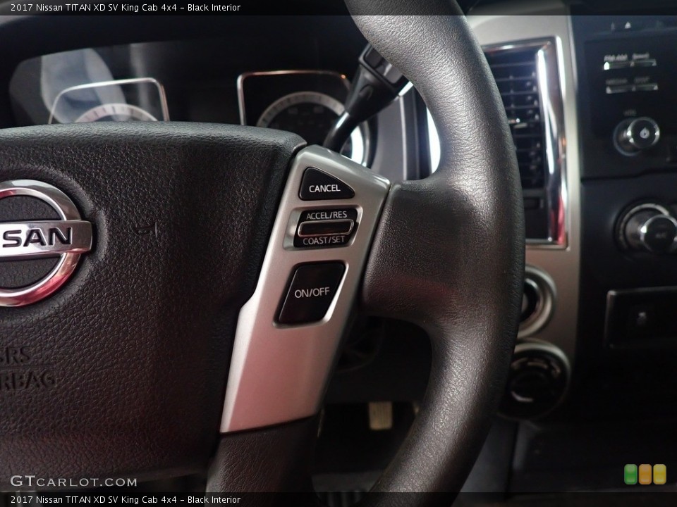 Black Interior Steering Wheel for the 2017 Nissan TITAN XD SV King Cab 4x4 #144303985