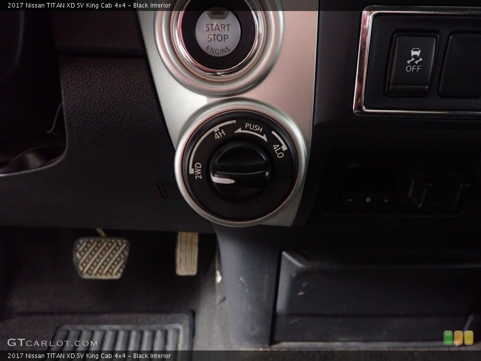 Black Interior Controls for the 2017 Nissan TITAN XD SV King Cab 4x4 #144304009