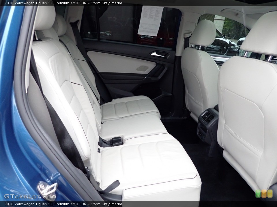 Storm Gray Interior Rear Seat for the 2018 Volkswagen Tiguan SEL Premium 4MOTION #144305583