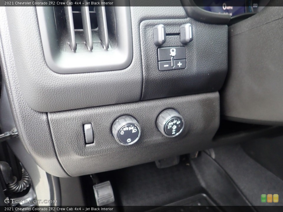 Jet Black Interior Controls for the 2021 Chevrolet Colorado ZR2 Crew Cab 4x4 #144305625