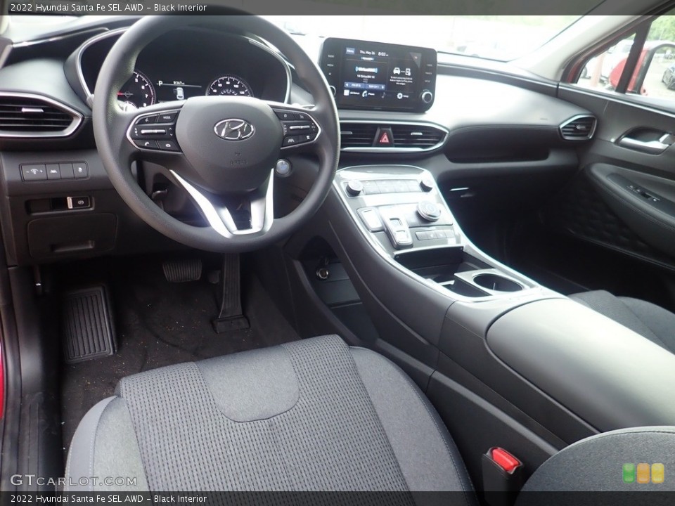 Black Interior Photo for the 2022 Hyundai Santa Fe SEL AWD #144305916