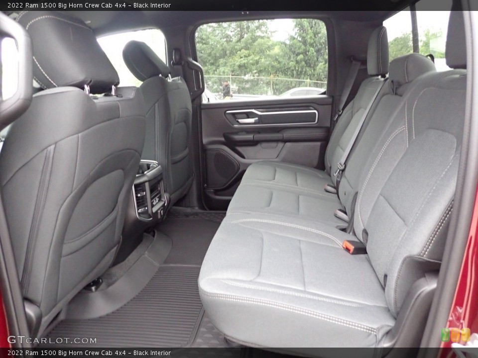 Black Interior Rear Seat for the 2022 Ram 1500 Big Horn Crew Cab 4x4 #144307111