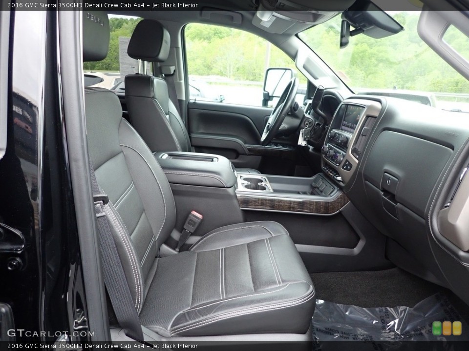 Jet Black Interior Front Seat for the 2016 GMC Sierra 3500HD Denali Crew Cab 4x4 #144307260