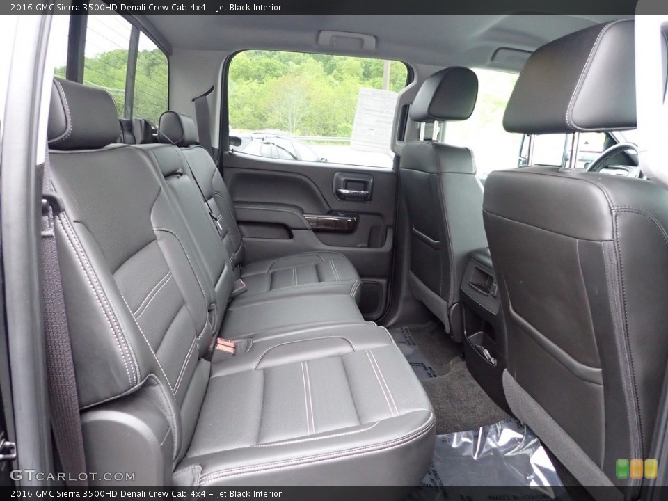 Jet Black Interior Rear Seat for the 2016 GMC Sierra 3500HD Denali Crew Cab 4x4 #144307305