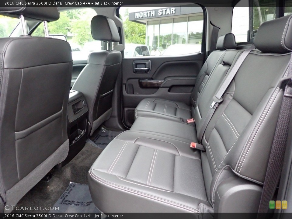 Jet Black Interior Rear Seat for the 2016 GMC Sierra 3500HD Denali Crew Cab 4x4 #144307326