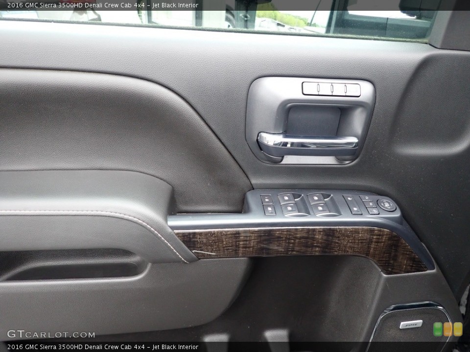 Jet Black Interior Door Panel for the 2016 GMC Sierra 3500HD Denali Crew Cab 4x4 #144307404