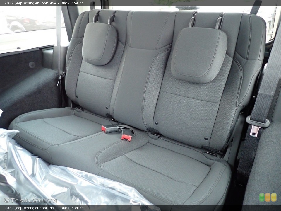 Black Interior Rear Seat for the 2022 Jeep Wrangler Sport 4x4 #144307422