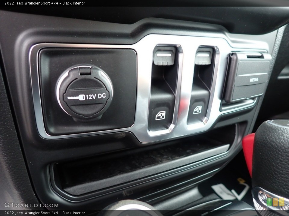 Black Interior Controls for the 2022 Jeep Wrangler Sport 4x4 #144307554