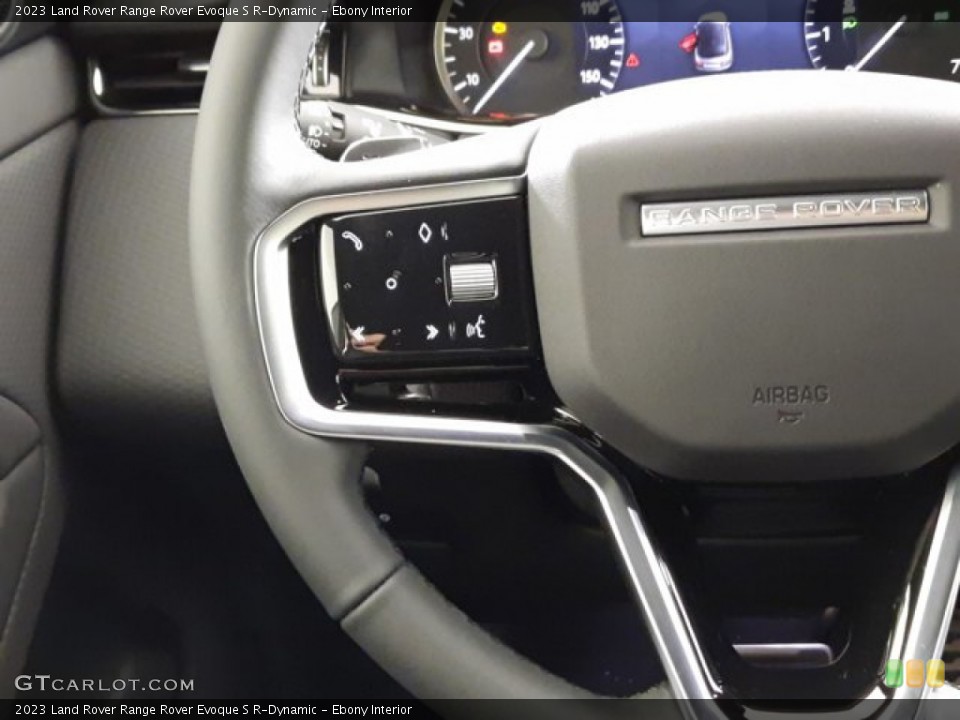 Ebony Interior Steering Wheel for the 2023 Land Rover Range Rover Evoque S R-Dynamic #144308283