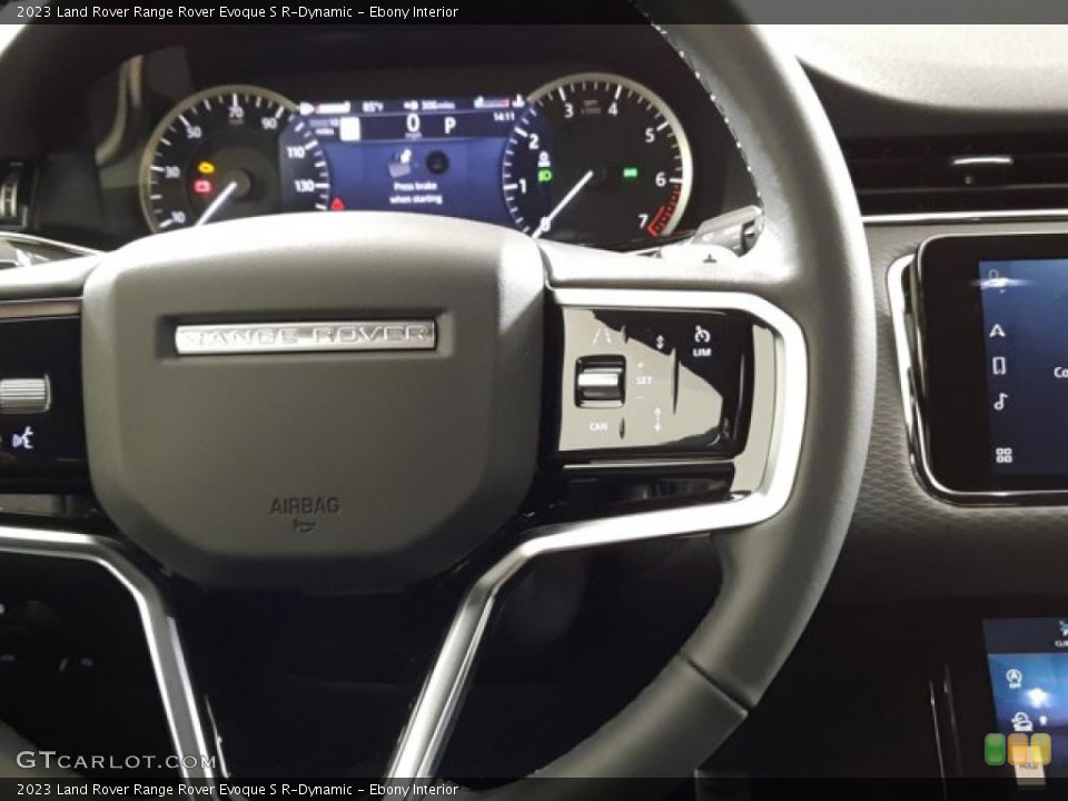 Ebony Interior Steering Wheel for the 2023 Land Rover Range Rover Evoque S R-Dynamic #144308307