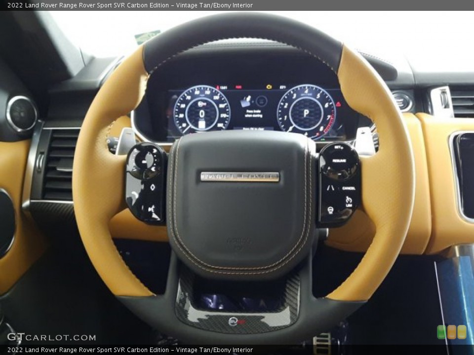 Vintage Tan/Ebony Interior Steering Wheel for the 2022 Land Rover Range Rover Sport SVR Carbon Edition #144309222