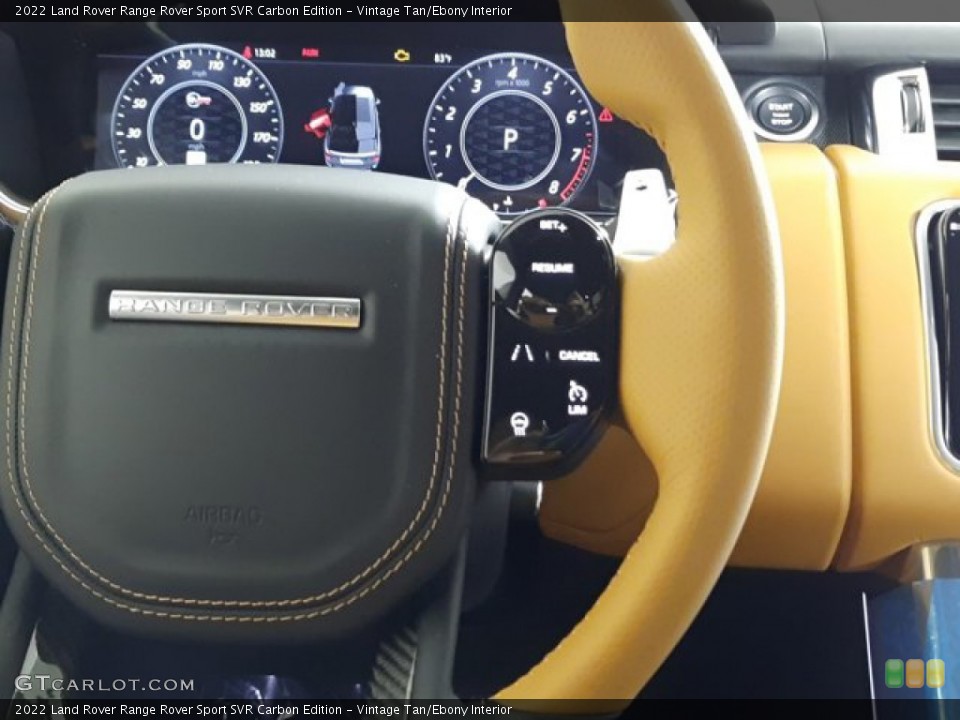 Vintage Tan/Ebony Interior Steering Wheel for the 2022 Land Rover Range Rover Sport SVR Carbon Edition #144309255