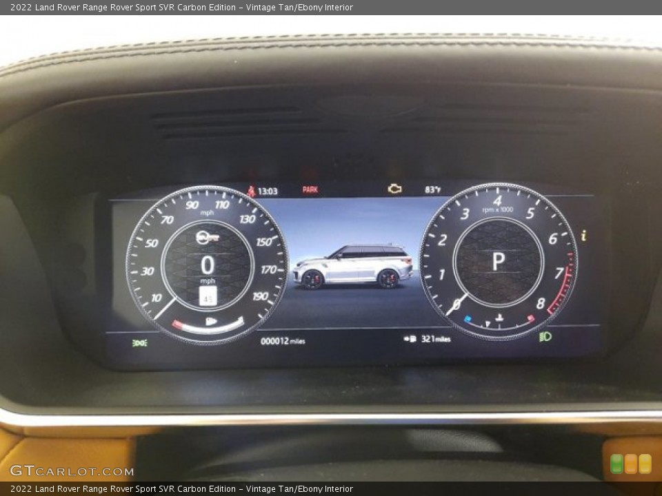Vintage Tan/Ebony Interior Gauges for the 2022 Land Rover Range Rover Sport SVR Carbon Edition #144309333