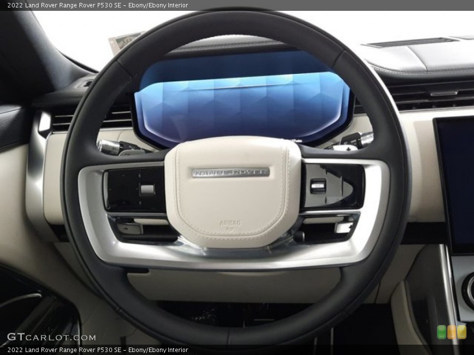 Ebony/Ebony Interior Steering Wheel for the 2022 Land Rover Range Rover P530 SE #144309663