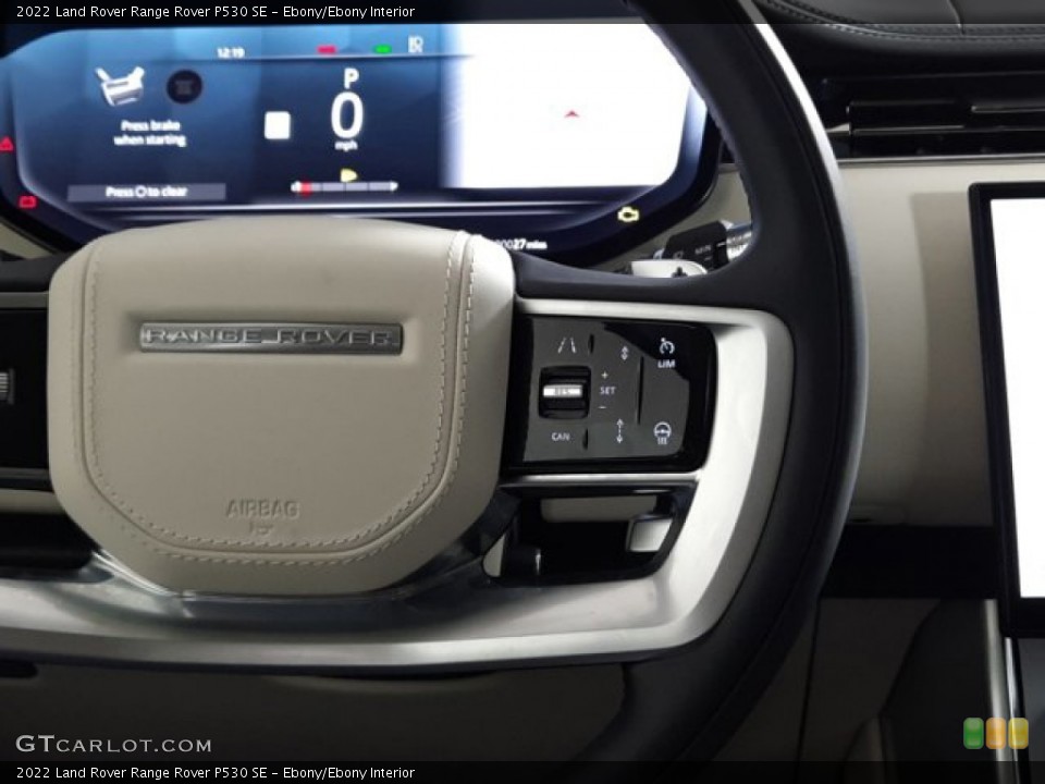Ebony/Ebony Interior Steering Wheel for the 2022 Land Rover Range Rover P530 SE #144309693