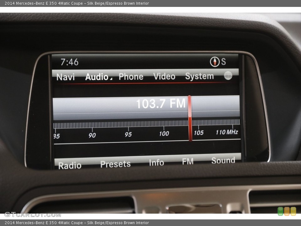 Silk Beige/Espresso Brown Interior Audio System for the 2014 Mercedes-Benz E 350 4Matic Coupe #144309831