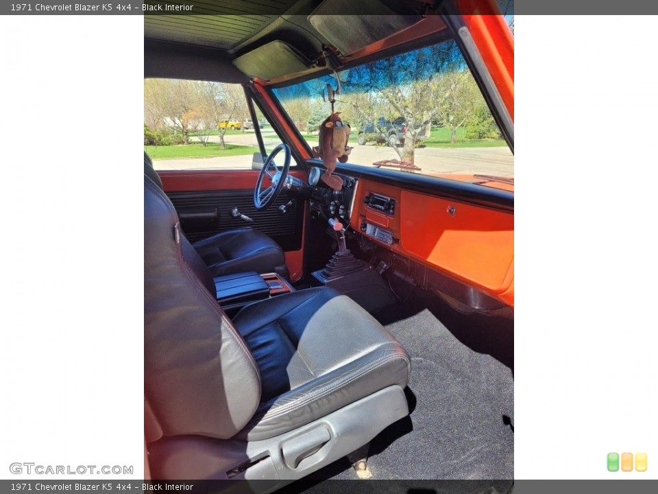 Black Interior Front Seat for the 1971 Chevrolet Blazer K5 4x4 #144313923
