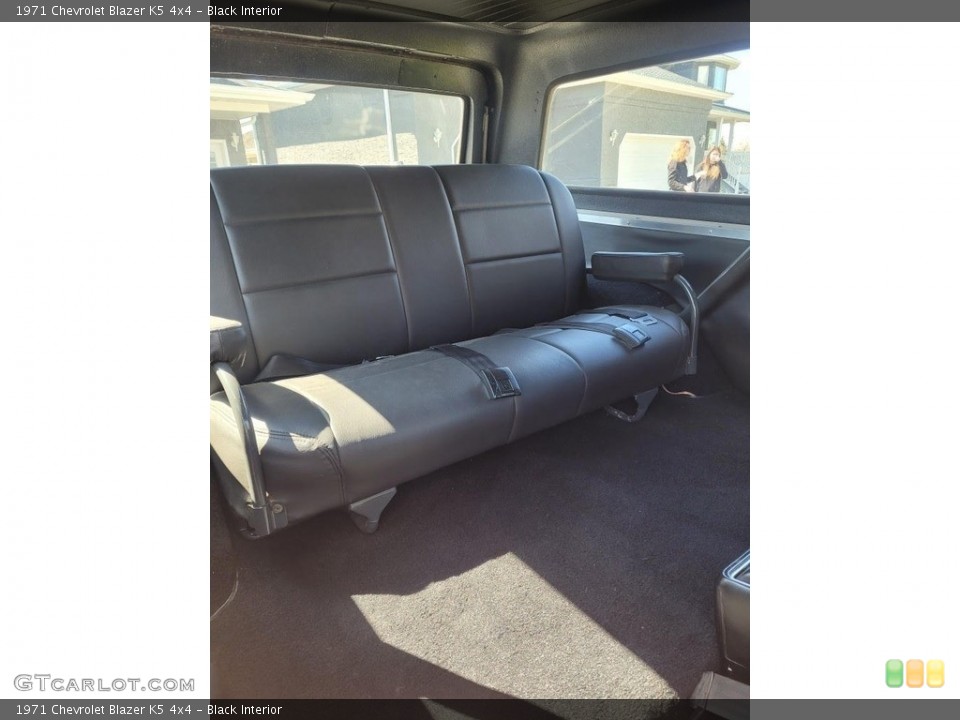 Black Interior Rear Seat for the 1971 Chevrolet Blazer K5 4x4 #144313938