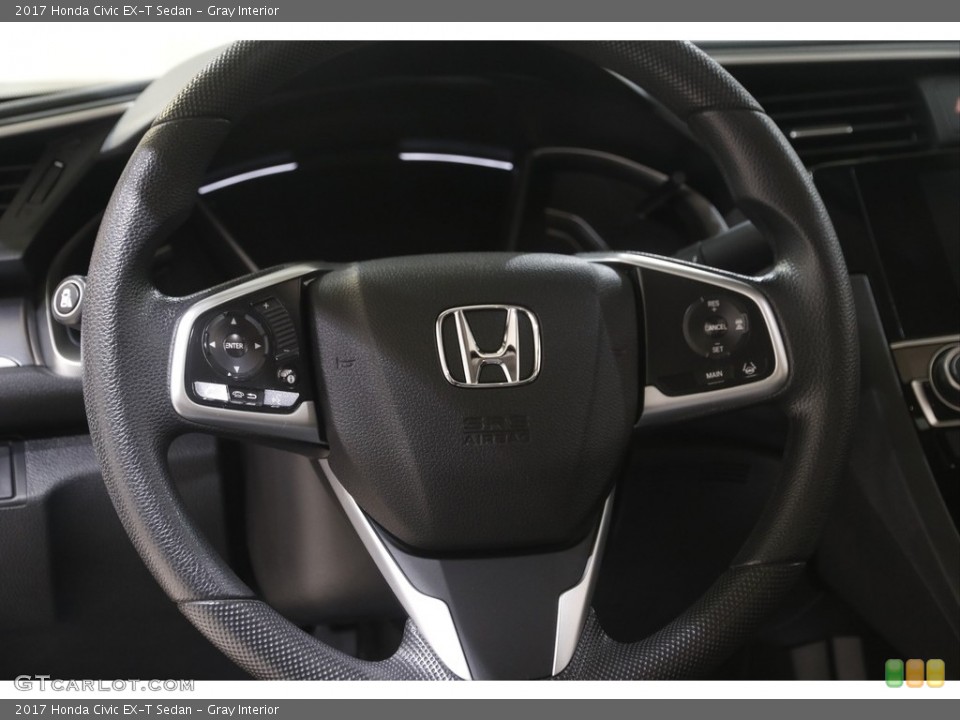 Gray Interior Steering Wheel for the 2017 Honda Civic EX-T Sedan #144314849