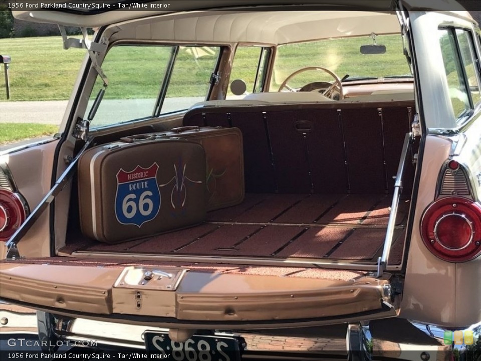 Tan/White Interior Trunk for the 1956 Ford Parkland Country Squire #144314985