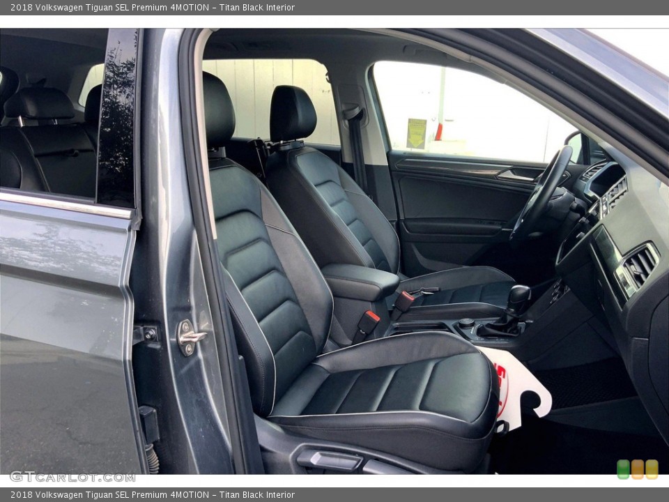 Titan Black Interior Front Seat for the 2018 Volkswagen Tiguan SEL Premium 4MOTION #144316467