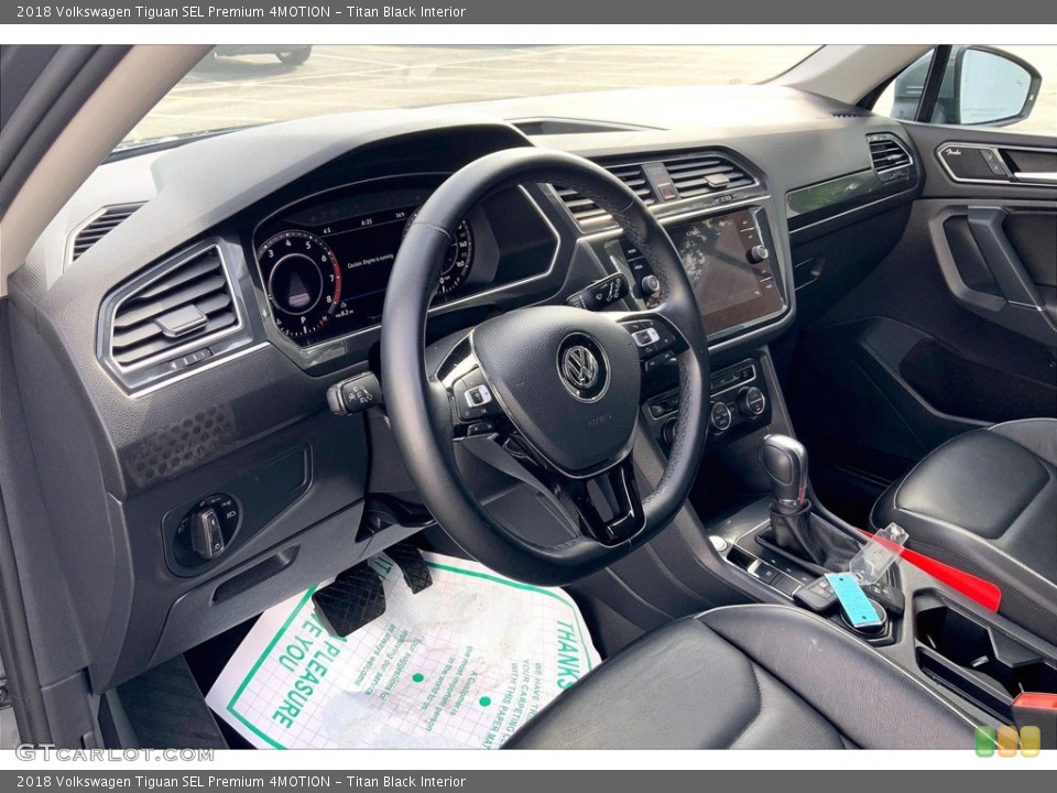 Titan Black Interior Dashboard for the 2018 Volkswagen Tiguan SEL Premium 4MOTION #144316641