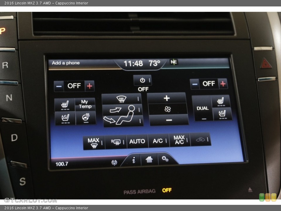 Cappuccino Interior Controls for the 2016 Lincoln MKZ 3.7 AWD #144317772