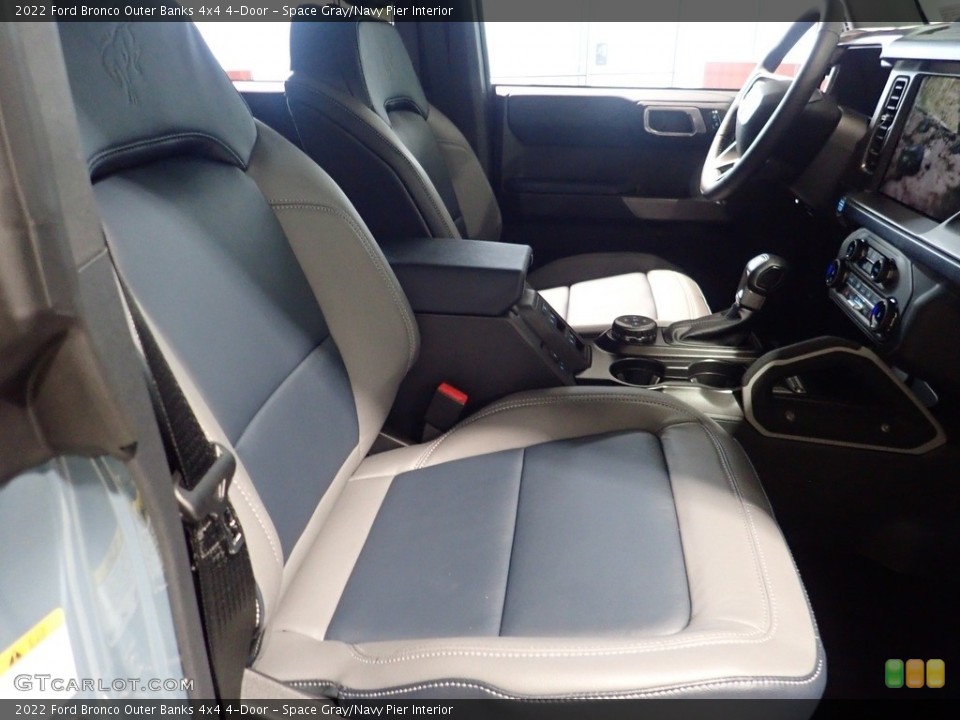 Space Gray/Navy Pier Interior Front Seat for the 2022 Ford Bronco Outer Banks 4x4 4-Door #144320638