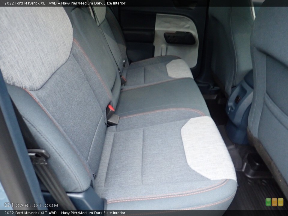Navy Pier/Medium Dark Slate Interior Rear Seat for the 2022 Ford Maverick XLT AWD #144321394