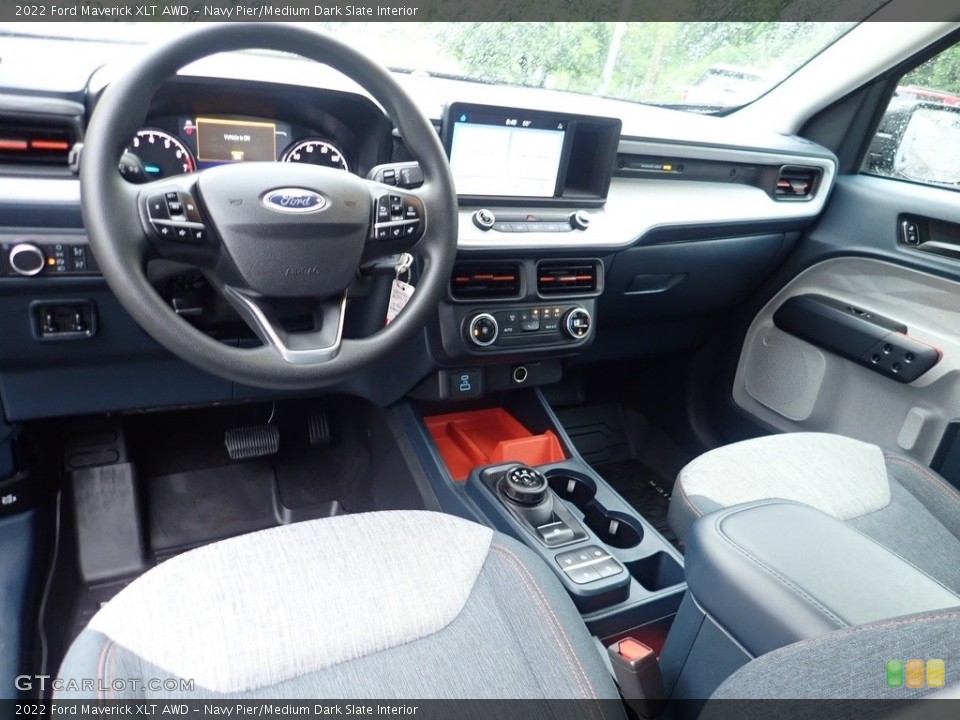 Navy Pier/Medium Dark Slate Interior Photo for the 2022 Ford Maverick XLT AWD #144321487