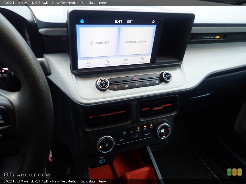 Navy Pier/Medium Dark Slate Interior Controls for the 2022 Ford Maverick XLT AWD #144321598