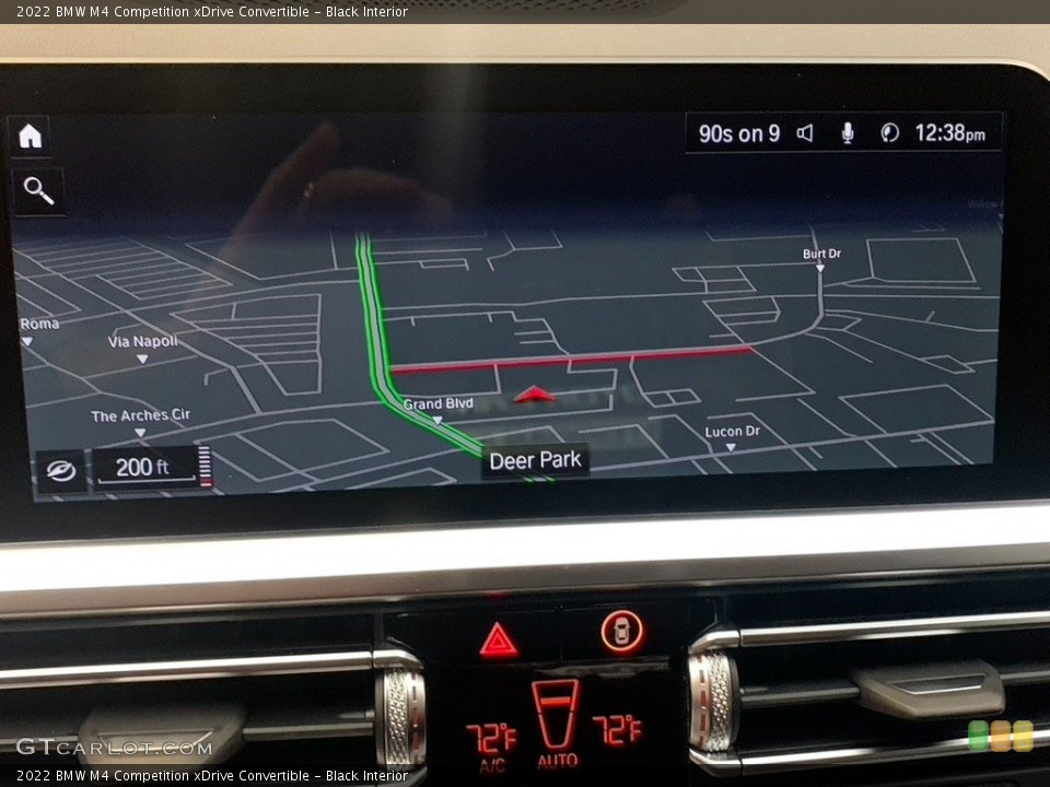 Black Interior Navigation for the 2022 BMW M4 Competition xDrive Convertible #144322513