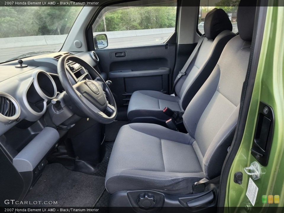 Black/Titanium Interior Front Seat for the 2007 Honda Element LX AWD #144325219
