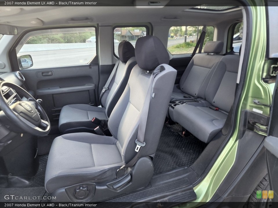 Black/Titanium Interior Rear Seat for the 2007 Honda Element LX AWD #144325246