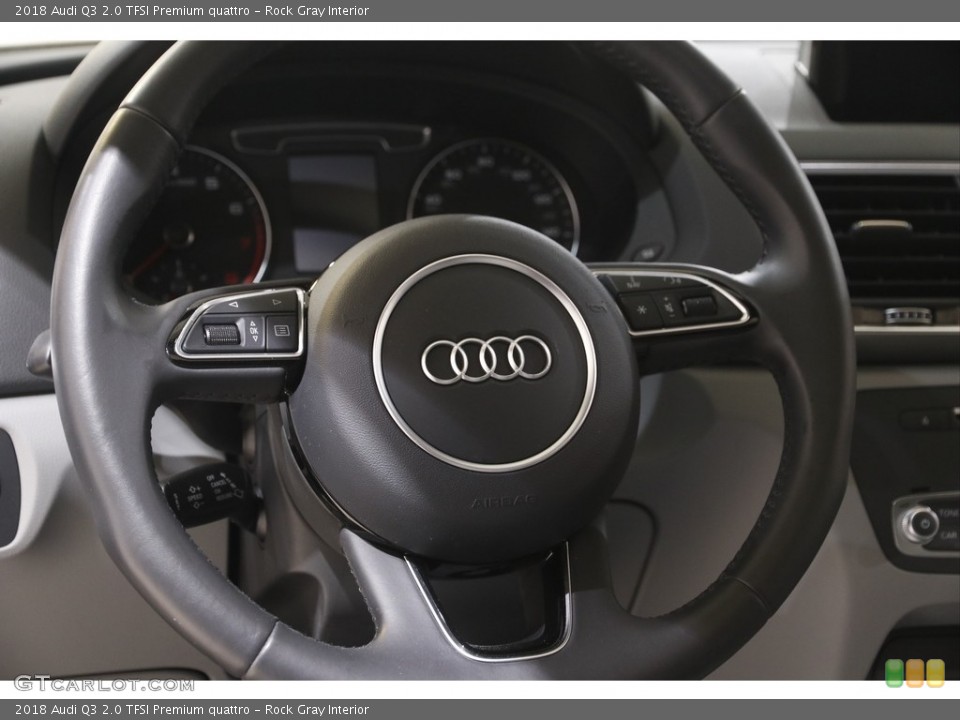 Rock Gray Interior Steering Wheel for the 2018 Audi Q3 2.0 TFSI Premium quattro #144325333