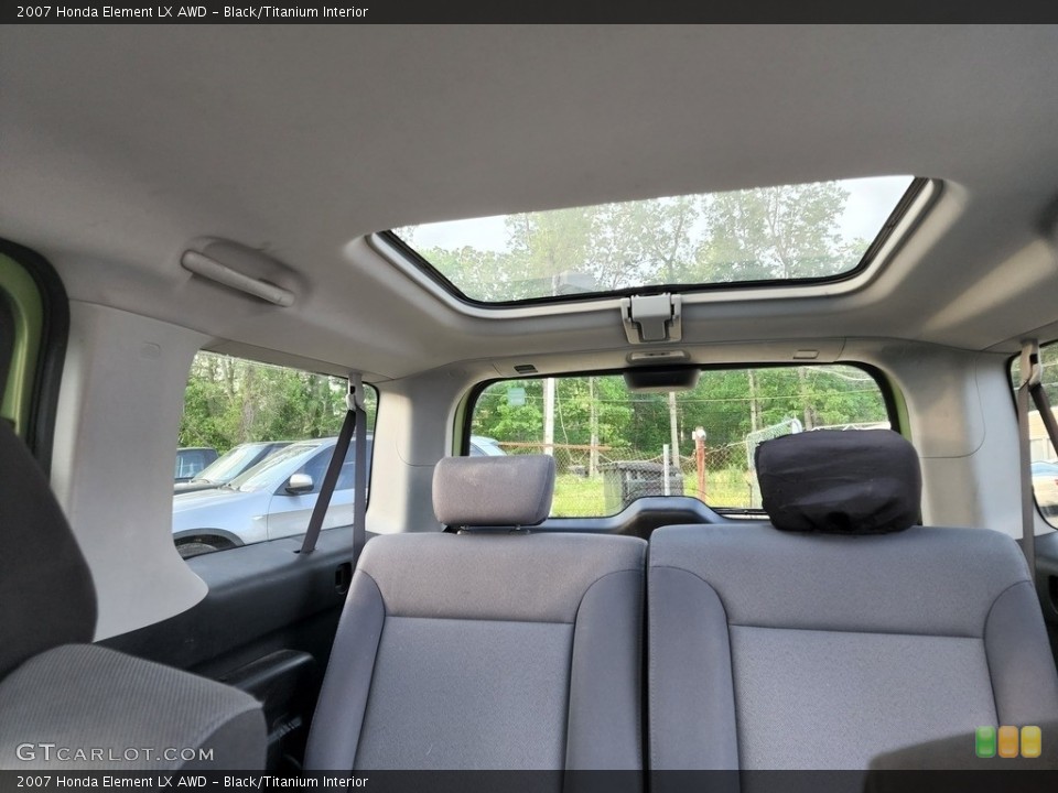 Black/Titanium Interior Sunroof for the 2007 Honda Element LX AWD #144325382