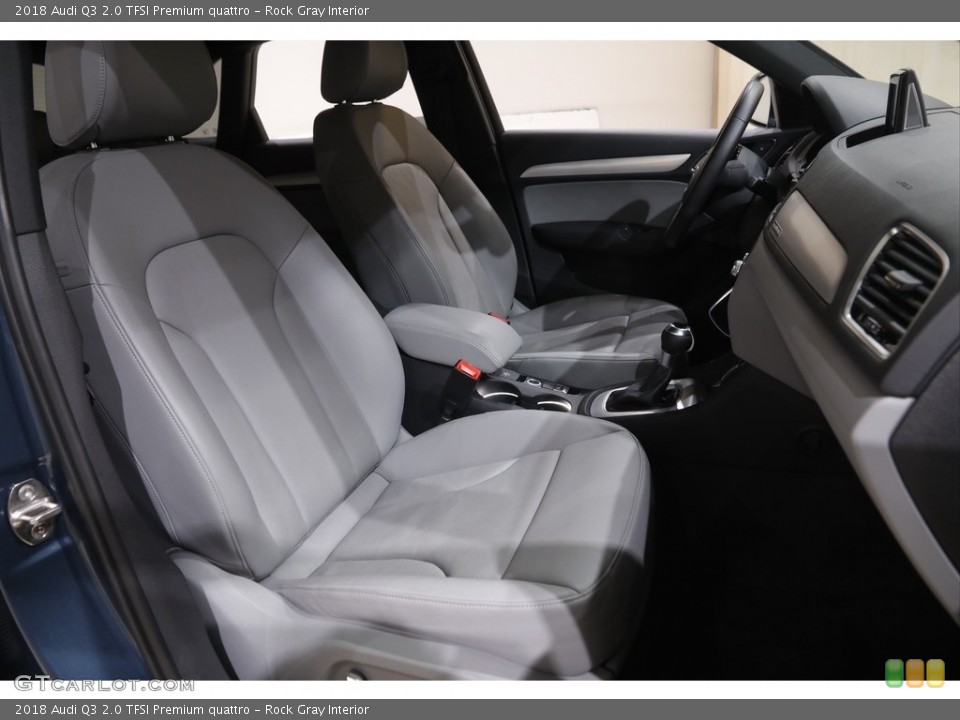 Rock Gray Interior Front Seat for the 2018 Audi Q3 2.0 TFSI Premium quattro #144325501