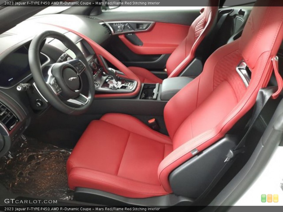 Mars Red/Flame Red Stitching Interior Front Seat for the 2023 Jaguar F-TYPE P450 AWD R-Dynamic Coupe #144325647
