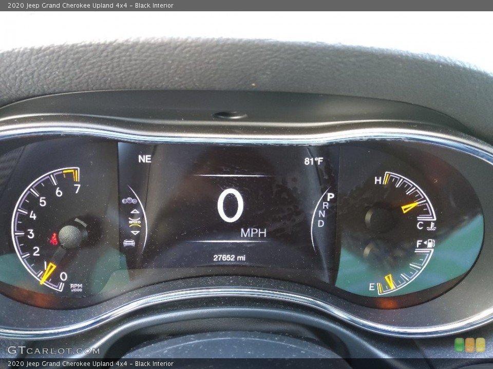 Black Interior Gauges for the 2020 Jeep Grand Cherokee Upland 4x4 #144327535