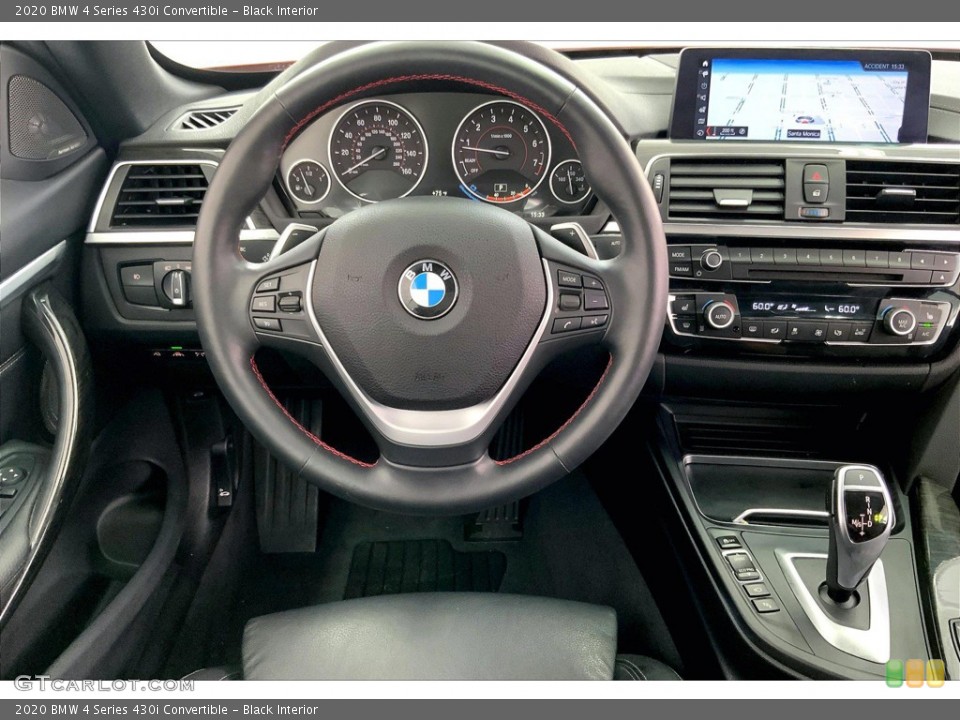 Black Interior Steering Wheel for the 2020 BMW 4 Series 430i Convertible #144327805
