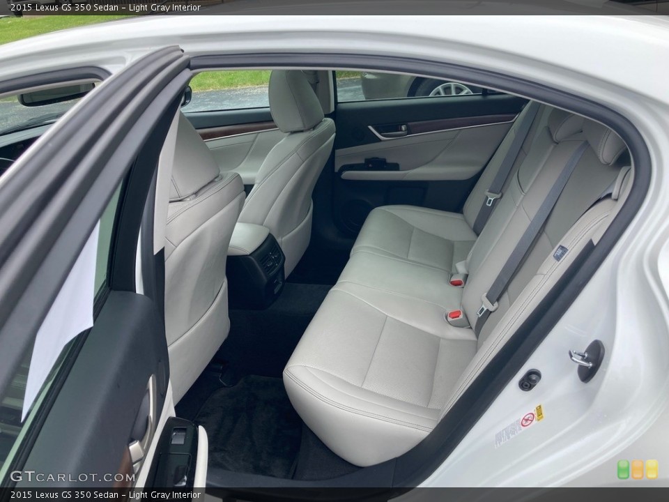 Light Gray Interior Rear Seat for the 2015 Lexus GS 350 Sedan #144327889