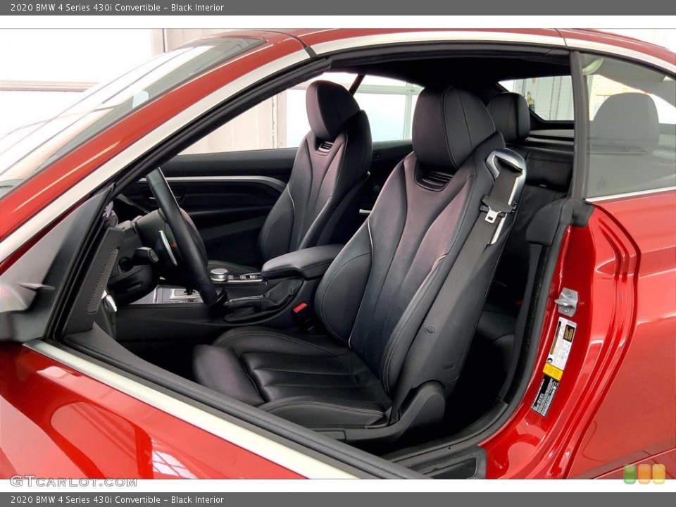 Black Interior Front Seat for the 2020 BMW 4 Series 430i Convertible #144328168