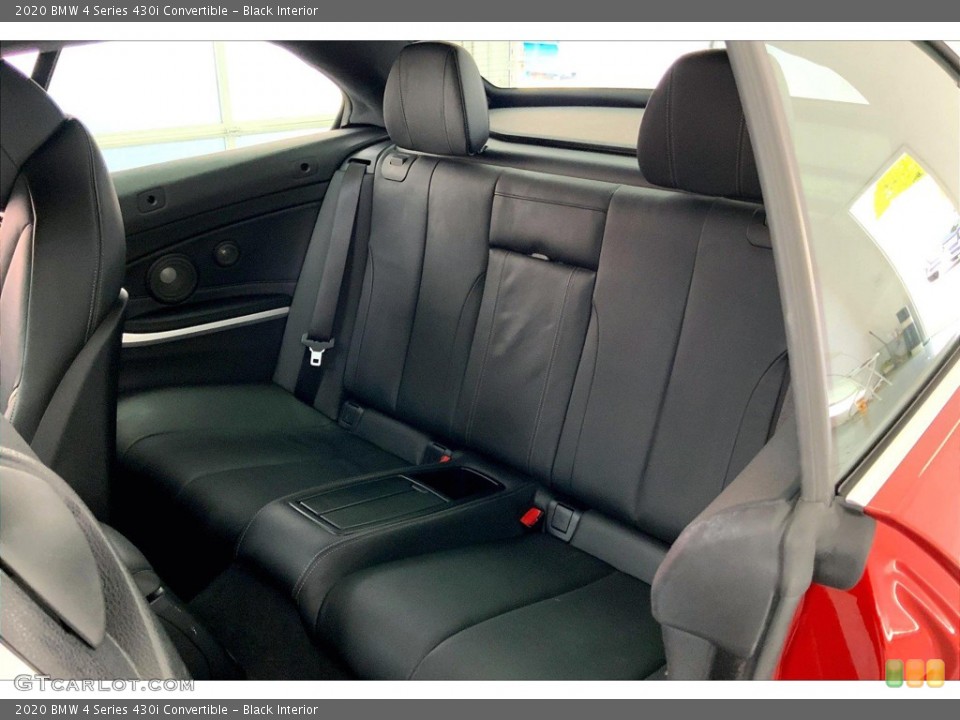 Black Interior Rear Seat for the 2020 BMW 4 Series 430i Convertible #144328216
