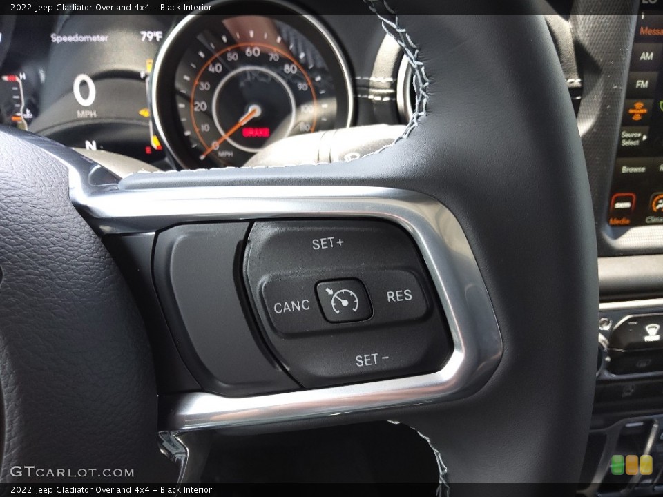 Black Interior Steering Wheel for the 2022 Jeep Gladiator Overland 4x4 #144328333