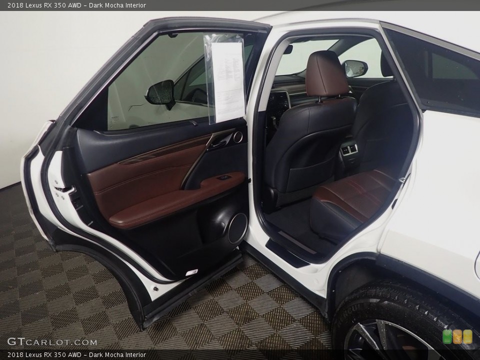 Dark Mocha Interior Rear Seat for the 2018 Lexus RX 350 AWD #144329896