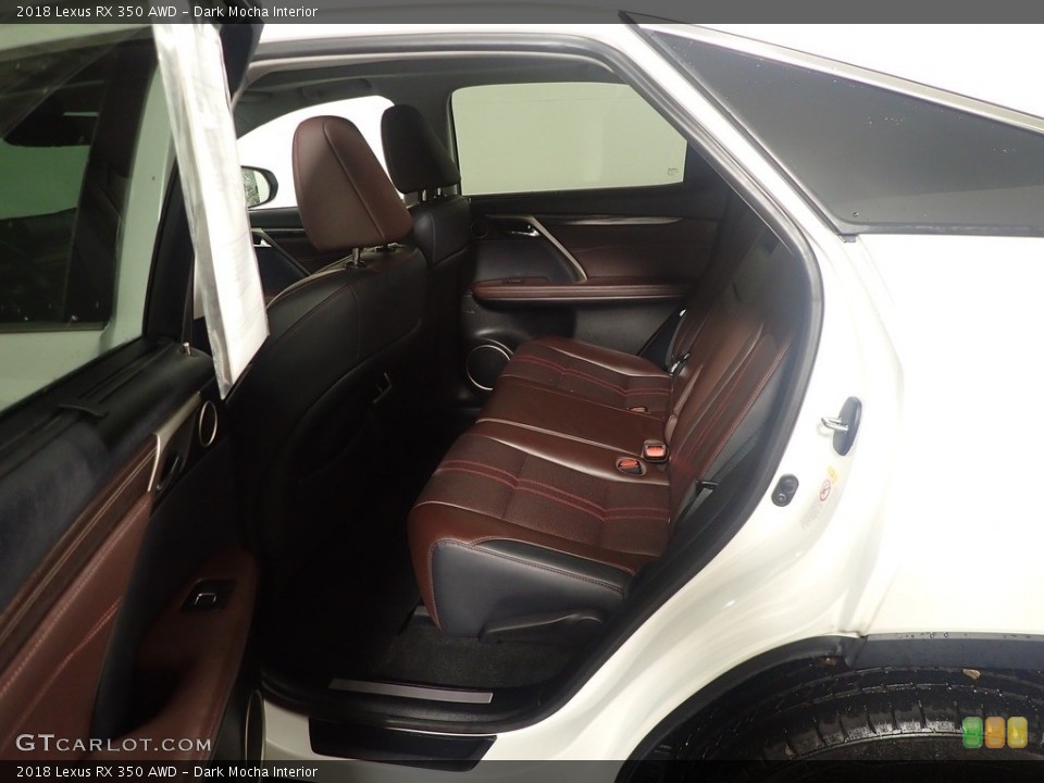 Dark Mocha Interior Rear Seat for the 2018 Lexus RX 350 AWD #144329917